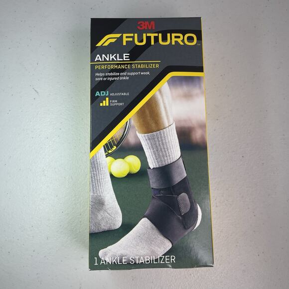 3M FUTURO Ankle Brace Performance Stabilizer Firm Support Adjustable Black 8-10” - Picture 1 of 7